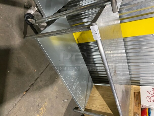 NICE! Stainless Steel Work Table w/ Undershelf! Bullet Adjustable Legs!  - Image 2 of 8