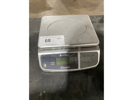 San Jamar Escali SCDGM66 Metal Countertop 66 Pound Capacity Scale!