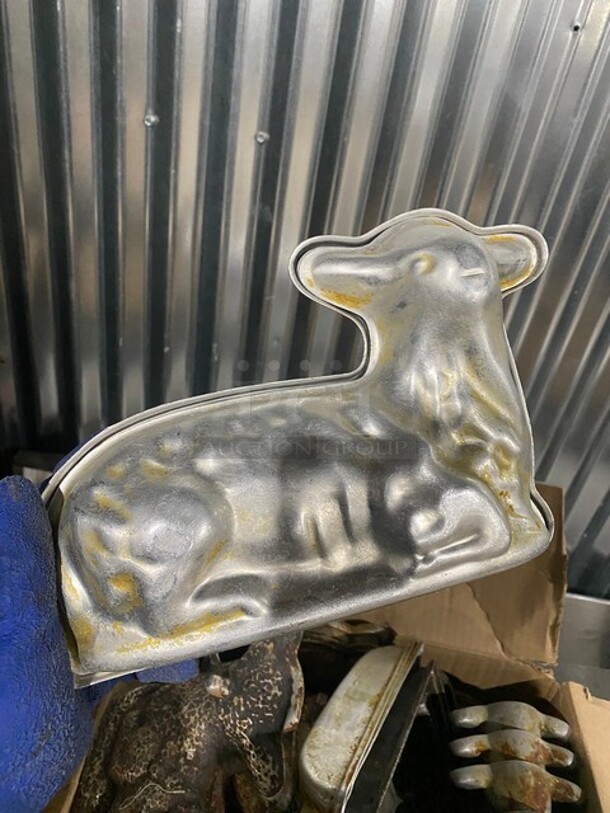All One Money! Assorted Aluminum Lamb Baking Molds! - Image 2 of 4