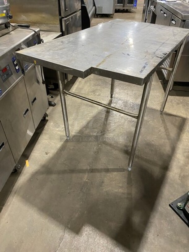 Custom Made Solid Stainless Steel Work Top/ Prep Table! On Legs! - Image 3 of 6