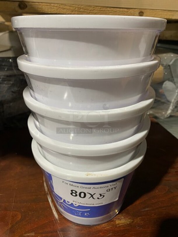 ALL ONE MONEY! Round Multi-Purpose Containers! Good For Decor/ Arrangements! - Image 1 of 4