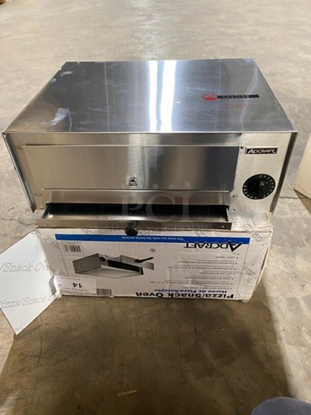NICE! NEW! IN THE BOX! Adcraft Commercial Countertop Electric Powered Pizza/ Snack Oven! Model: CK2 SN: 21080450057 120V - Image 4 of 10