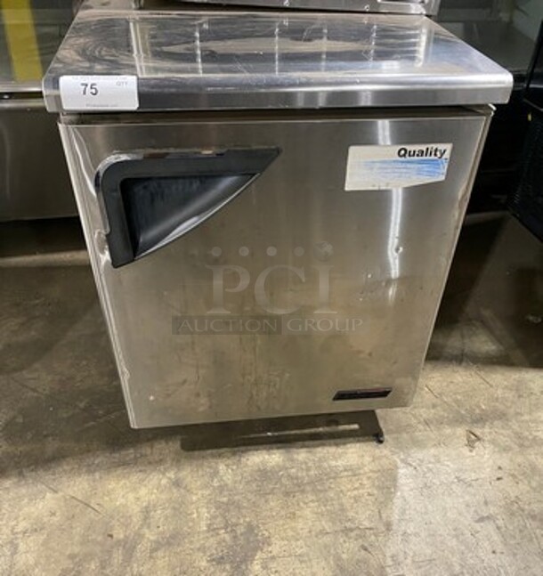 Turbo Air Refrigerated Single Door Lowboy/Worktop Cooler! All Stainless Steel! On Casters! Model: TUR28SD 115V 60HZ 1 Phase - Image 1 of 7