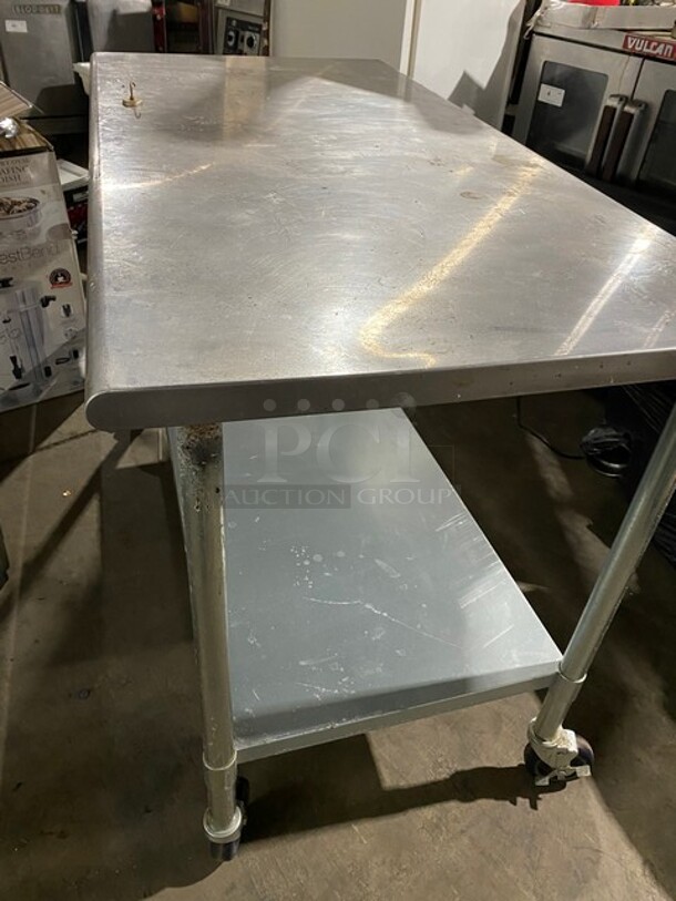 NICE! Stainless Steel Worktable w/ UnderShelf & Casters! - Image 4 of 7