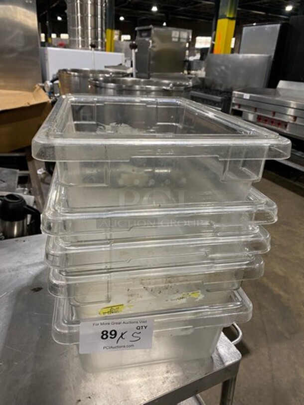 Rubbermaid Clear Poly Food Pans! 5x Your Bid!