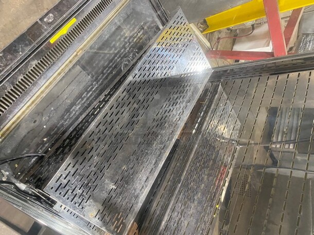 LATE MODEL! Omcan Commercial Open Refrigerated Display/Merchandiser Showcase! All Stainless Steel! With Stainless Steel Racks! 110V! Model RSCN0380 Serial 4000480930523010! Working When Removed! - Image 6 of 10