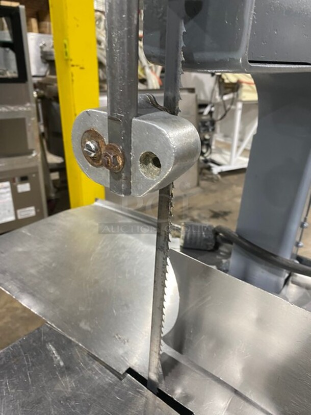 WOW! Hobart Commercial Floor Style Heavy Duty Meat Bandsaw! All Stainless Steel!  - Image 6 of 11