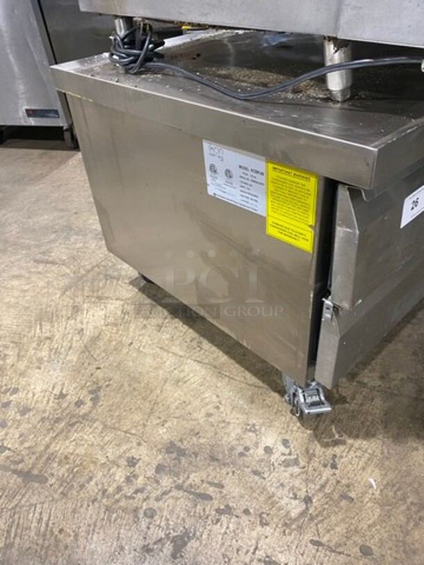 Ikon Commercial Refrigerated Chef Base! With 2 Drawer Storage Space! All Stainless Steel! On Casters! Model: KCBR60 SN: KCBR608145173 115V 60HZ 1 Phase - Image 3 of 9