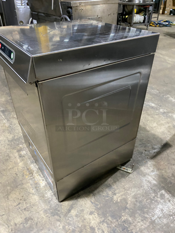 NICE! Hobart Commercial Under The Counter Heavy Duty Dishwasher! With Poly Dish Rack! All Stainless Steel! Model: LXIH SN: 231140521 120/208-240V 60HZ 1 Phase - Image 3 of 9