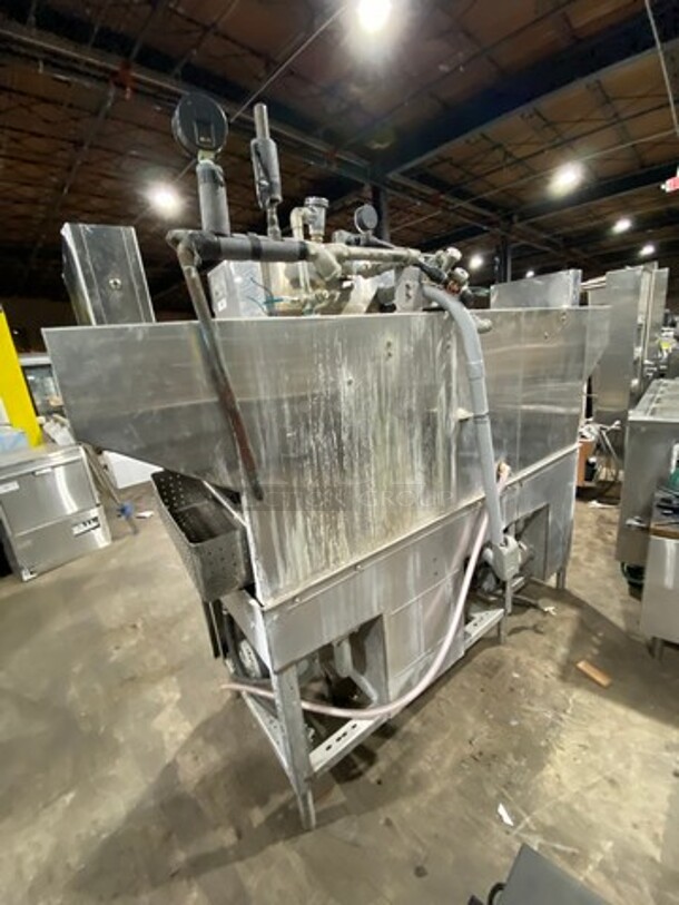 FAB! Hobart Commercial Heavy Duty Conveyor Dishwasher! All Stainless Steel! On Legs! Model: CRS66A SN: 851041280 208V 60HZ 3 Phase - Image 3 of 12