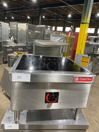 Cooktek Stainless Steel Commercial Electric Powered Single Burner Induction Range! MODEL MSP7000-200 SN646721341DO416 208V 