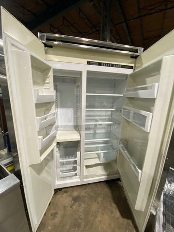 Viking Upright Half Cooler Half Freezer Combo Unit! With Poly Coated Racks And Shelves! Stainless Steel! - Image 5 of 9