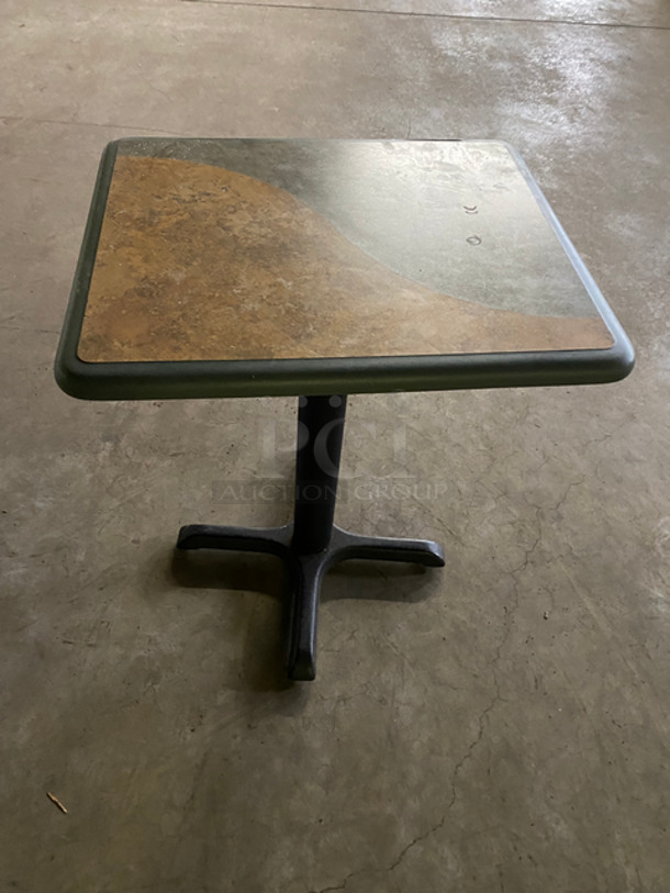 Square Subway Tables! With Black Metal Base! 4x Your Bid! - Image 2 of 7