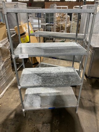 Commercial Metal 4 Tier Shelving Unit!