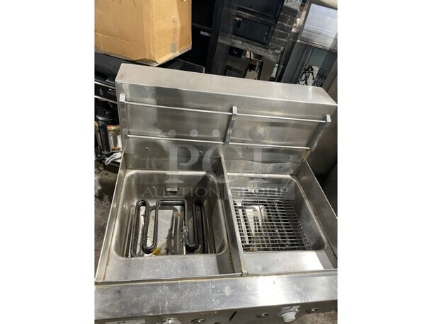 Keating Commercial Electric Powered Floor Style Instant Recovery Fryer! All Stainless Steel! MODEL BBHIFM14 SN:R76601B! 115V 1PH! - Image 5 of 10