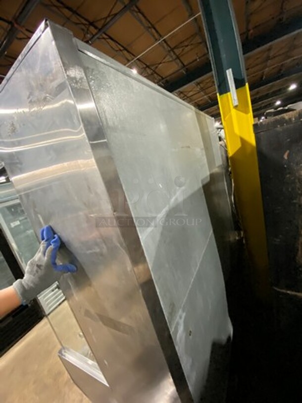 Custom Cool Commercial Refrigerated Open Grab-N-Go Display Case! With Shelves! All Stainless Steel! Model: GC72SC SN: H1400002 208V 60HZ 1 Phase - Image 3 of 7