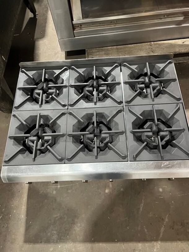 WOW! CPG Commercial Countertop Natural Gas Powered 6 Burner Range! All Stainless Steel! On Legs! - Image 5 of 6