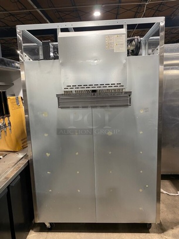 Turbo Air Commercial 2 Door Reach In Freezer! With Poly Coated Racks! All Stainless Steel! On Casters! Model: M3F472N SN: H2M3F4LCZ205 115V 60HZ 1 Phase - Image 2 of 9
