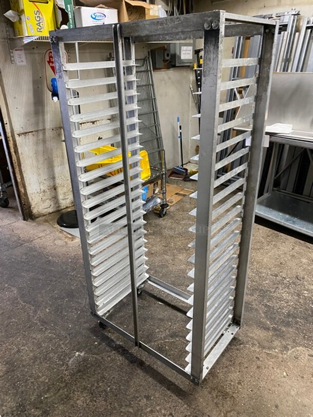 Metal Commercial Pan Transport Rack on Commercial Casters! - Image 3 of 4