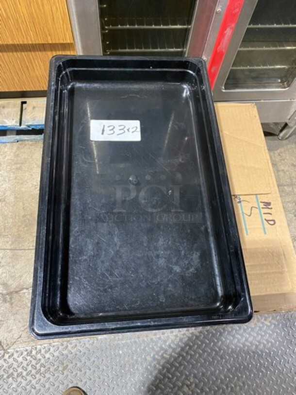 Cambro Black Poly 1/1x2.5" Food Containers! 2x Your Bid! - Image 1 of 7