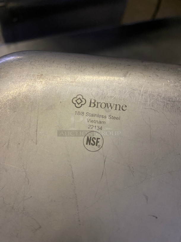 Browne Steam Table/ Prep Table Pans! All Stainless Steel! 12x Your Bid! - Image 6 of 6