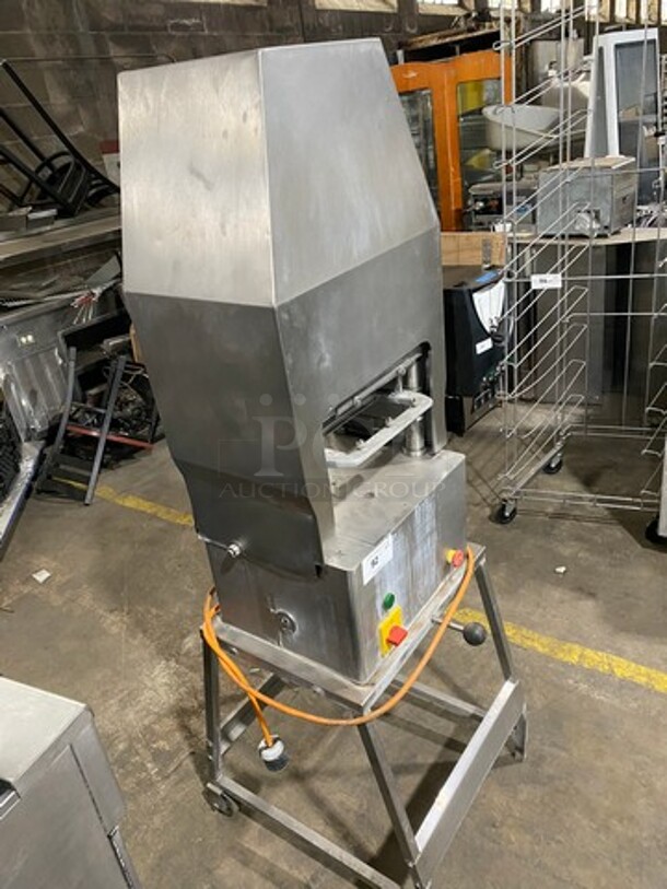 Jaccard Commercial Meat Tenderizer Machine! On Equipment Stand! All Stainless Steel! On Casters! WORKING WHEN REMOVED! Model: B93 SN: B2280 - Image 2 of 9