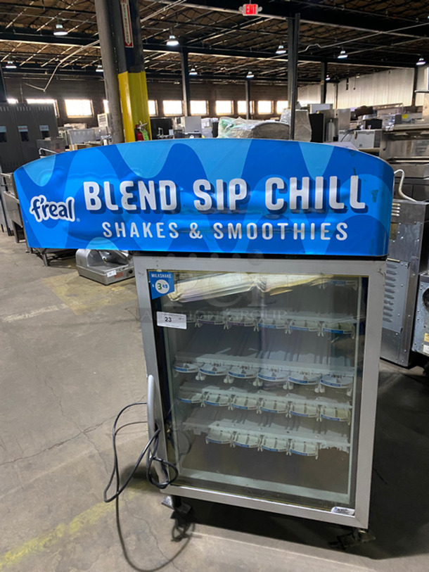 Minus Forty Commercial Single Door Freezer Merchandiser! With View Through Door! On Legs! Model: 11-CSGF-X1-FR SN: 140336 115V 60HZ 1 Phase