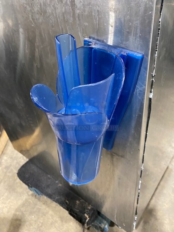 Ice-O-Matic Commercial Ice Making Machine! On Commercial Ice Bin! With Mounted Ice Scoop Holder And Scoop! All Stainless Steel! 2x Your Bid Makes One Unit! WORKING WHEN REMOVED! Model: ICE0500HW4 SN: 12061280011785 115V 60HZ 1 Phase - Image 7 of 8