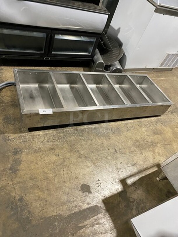 WOW! Alto Shaam Commercial Countertop Electric Powered 5 Well Drop In Steam Table! With Independent Controls! All Stainless Steel! Model: 500HWID6 SN: 208/240V 60HZ 1 Phase