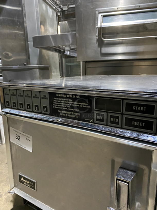 WOW! Amana Commercial Countertop Microwave Oven! All Stainless Steel! Model: RC16SE SN: 9710221645 208/230V 60HZ 1 Phase - Image 6 of 8