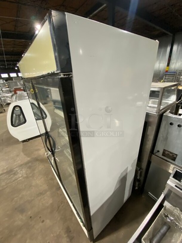 Maxx Cold Commercial 2 Door Reach In Freezer Merchandiser! With View Through Doors! With Poly Coated Racks! Model: MXM248F SN: 365268 115V 60HZ 1 Phase - Image 3 of 9