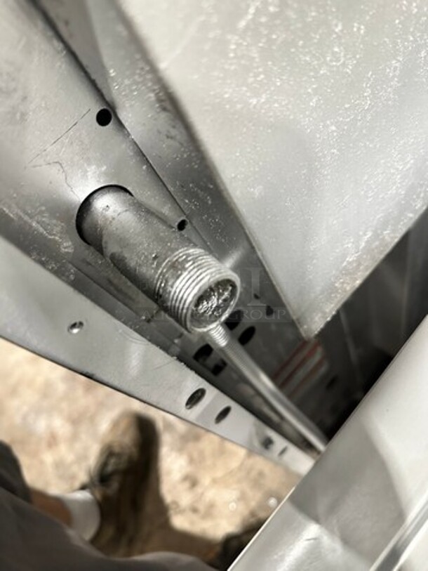 Wolf Commercial Natural Gas Powered 6 Burner Stove! With Raised Back Splash And Salamander Shelf! With Oven Underneath! All Stainless Steel! On Legs! - Image 10 of 10