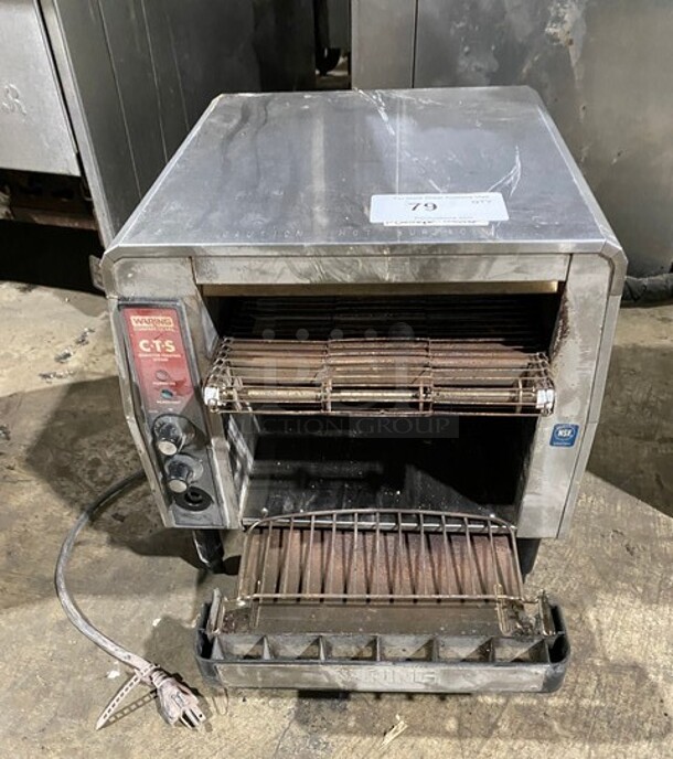 Waring Commercial Countertop Conveyor Toaster Oven! All Stainless Steel! On Legs! Model: CTS1000B 208V 60HZ 1 Phase - Image 1 of 7