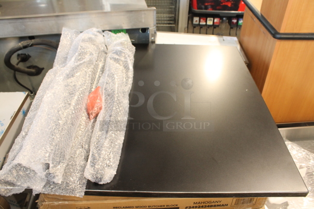 2 BRAND NEW SCRATCH AND DENT! Ahoy 164DABR32BKD Black Dining Height Table. 2 Times Your Bid! - Image 1 of 4