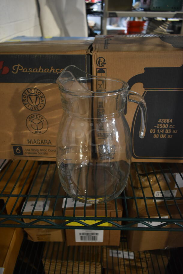 2 Boxes of 6 BRAND NEW! Pasabahce Pitchers. 2 Times Your Bid!
