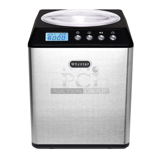 BRAND NEW SCRATCH AND DENT! Whynter ICM-201SB 2.1 Quart Countertop Automatic Ice Cream Maker. 115 Volts, 1 Phase. Tested and Working! - Image 1 of 8