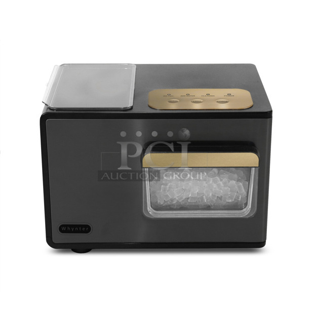 BRAND NEW SCRATCH AND DENT! Whynter IBX-388BG SonicSnö Countertop Nugget Ice Maker 40lbs/24hrs Chewable Pebble/Sonic Type Ice Finish. 115 Volts, 1 Phase. Tested and Working! - Image 1 of 7