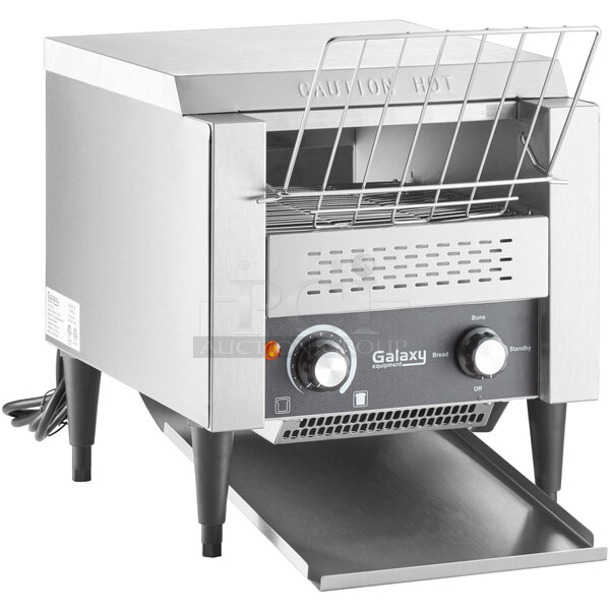BRAND NEW SCRATCH AND DENT! 2022 Galaxy 177GCT10 Stainless Steel Conveyor Toaster with 3" Opening. 120 Volts, 1 Phase. Tested and Working! - Image 1 of 9