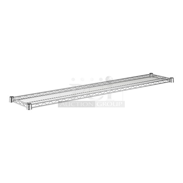 2 Boxes of 2 BRAND NEW SCRATCH AND DENT! Regency 460EC1260 12" x 60" NSF Chrome Wire Shelf. 2 Times Your Bid!  - Image 1 of 5