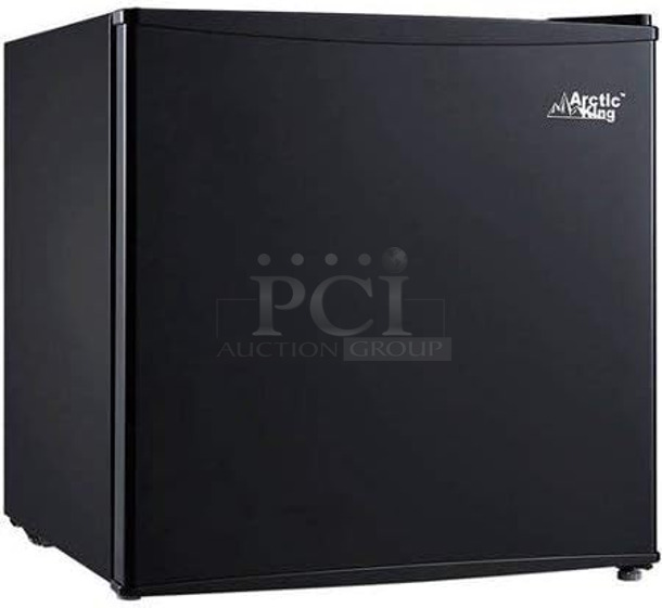 BRAND NEW SCRATCH AND DENT! Arctic King AFRMO16AEB Metal 1.6 Cubic Foot Mini Cooler. 115 Volts, 1 Phase. Tested and Working! - Image 1 of 5