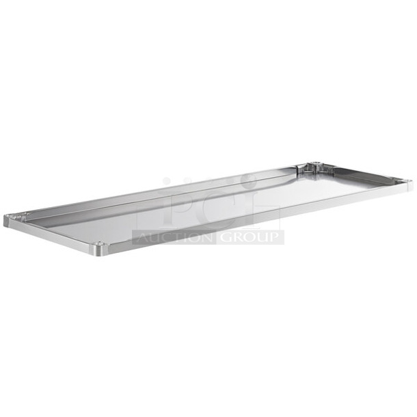BRAND NEW SCRATCH AND DENT! Regency 600UT3072S Adjustable Stainless Steel Work Table Undershelf for 30" x 72" Tables - 18 Gauge. May Be Missing Pieces. - Image 1 of 3