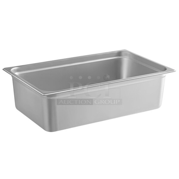 6 BRAND NEW SCRATCH AND DENT! Choice 4070069  Full Size 6" Deep Anti-Jam Stainless Steel Steam Table / Hotel Pan - 24 Gauge. 6 Times Your Bid! - Image 1 of 4