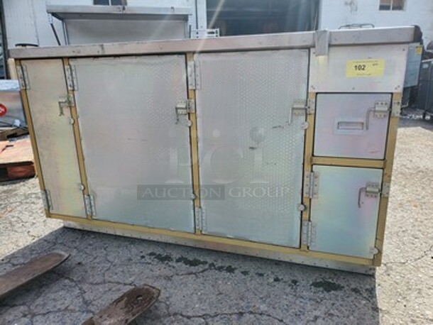 Aluminum Cabinet W/ Stainless Steel Top 