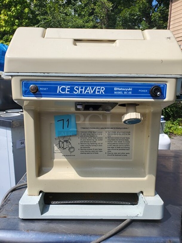 HATSUYUKI Ice Shaver Working!!