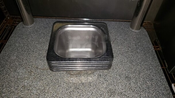 Lot of 5 Vollrath 8264205 Miramar 1/6 Size Food pans - 4" Deep, Mirror-Finish Stainless - Image 2 of 3