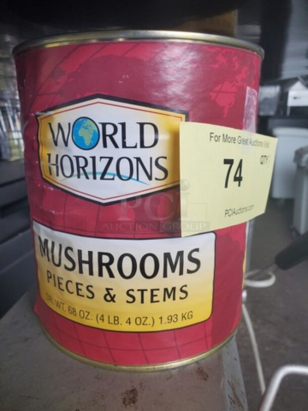 ALL ONE MONEY Lot of 3 Cans(mushrooms pieces & stems 4 LB. 4 OZ.  - Image 2 of 3