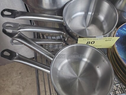 VIGOR Stainless Steel 6" Sauce Pan w/ handle 7XBID