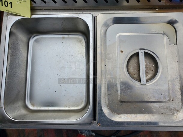  2 Pan Commercial Propane LP Gas Food Warmer Propane Gas Bain Marie Buffet Food Warmer with Regulator Canteen Buffet Gas Steam Table - Image 7 of 8