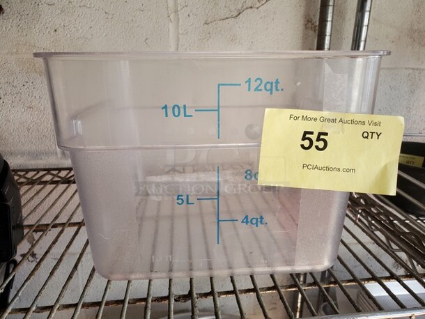 Cambro 12 Quart Square Food Storage Container - Clear
 - Image 1 of 4