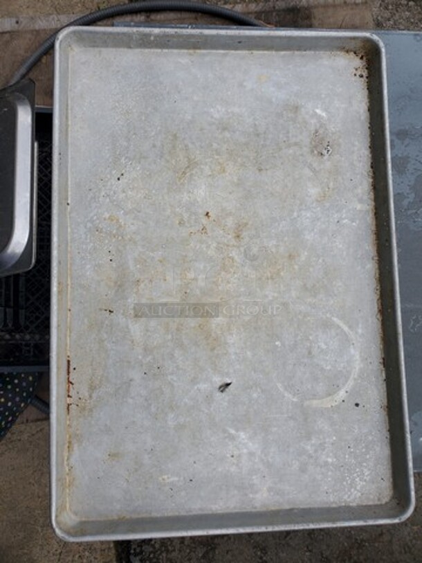 ALL ONE MONEY Lot of 9 Aluminum Baking Pan 26"X18"  - Image 1 of 2